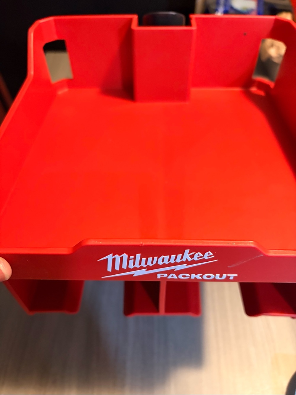 Red Kids One-Piece Packout Storage Tray